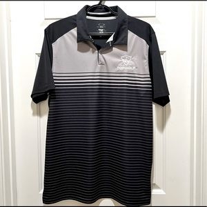 Topgolf Las Vegas Oakley Mens polo black and gray medium